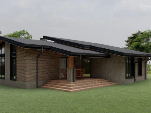 Residential chalet house 3D Model