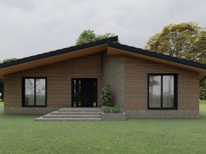 Residential chalet house 3D-Modell