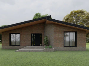 Residential chalet house 3D Model