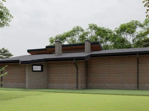 Residential chalet house 3D Model