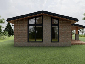 Residential chalet house 3D Model