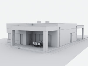 Modern Residential house Modèle 3D