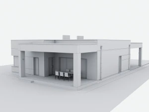 Modern Residential house 3D Model