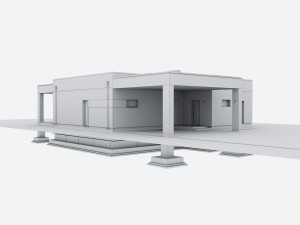 Modern Residential house Modèle 3D