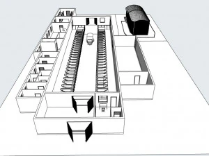 Dairy farm and poultry farm 3D Model