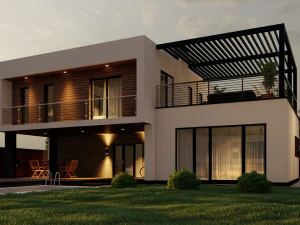 现代住宅 3D 模型