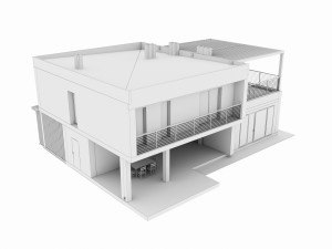 Modern Residential house 3D Model