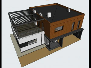 Modern Residential house 3D Model