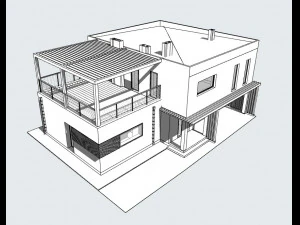 Modern Residential house 3D Model