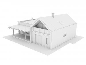 Barn house 3D Model