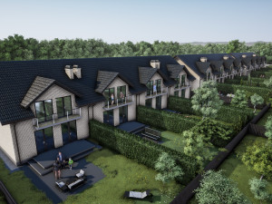 Suburban houses 4 types 3D Model
