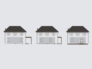 Two-story suburban house 3D Model