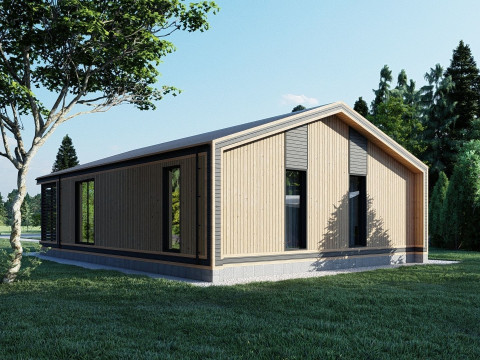 8 frame houses collection 3D-Modell