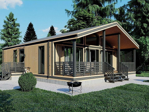 8 frame houses collection 3D-Modell
