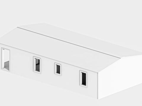 8 frame houses collection 3D-Modell