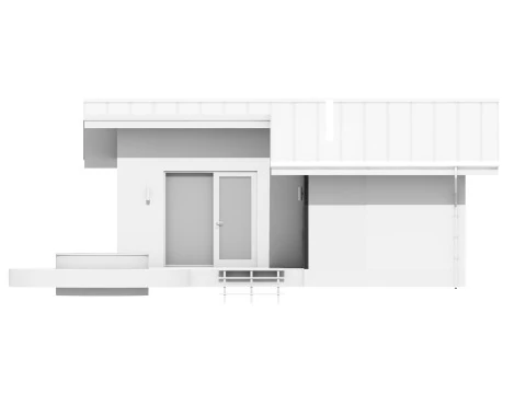 Sauna con terrazza e vasca idromassaggio Modello 3D