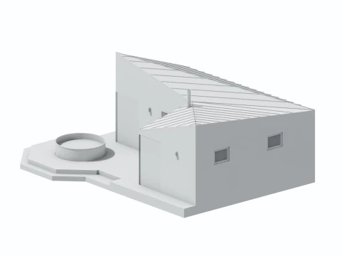 Small Scandinavian SAUNA 3D Model