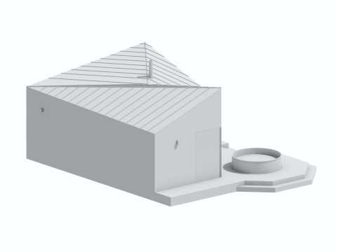 Small Scandinavian SAUNA Modèle 3D