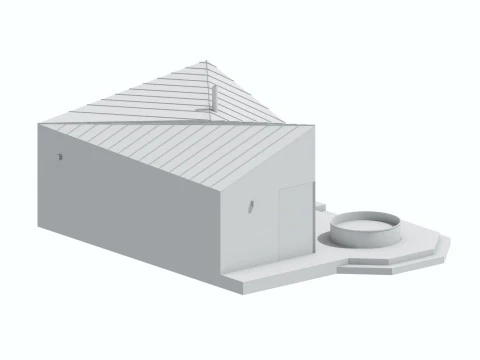 Small Scandinavian SAUNA 3D Model