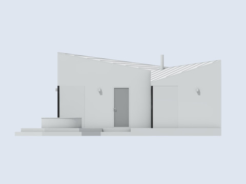 Small Scandinavian SAUNA Modèle 3D