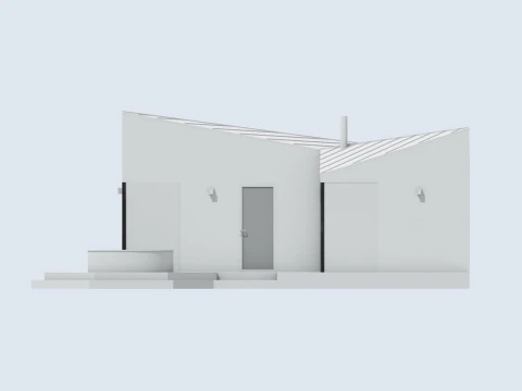 Small Scandinavian SAUNA 3D Model