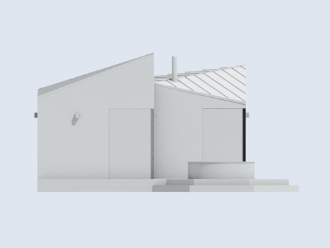 Small Scandinavian SAUNA Modèle 3D