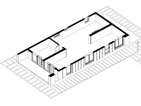 Single-Storey Modular House 3D Model
