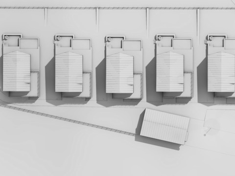 Resor Pondok dengan SPA Model 3D