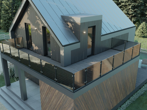 Resor Pondok dengan SPA Model 3D