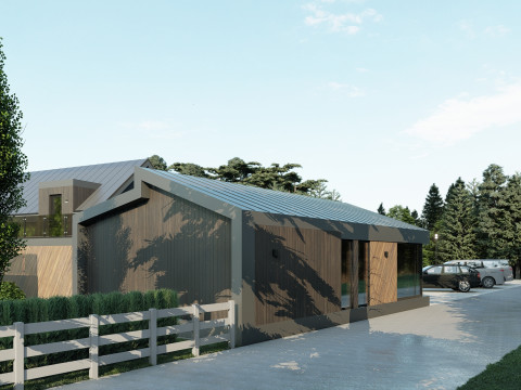 Resor Pondok dengan SPA Model 3D