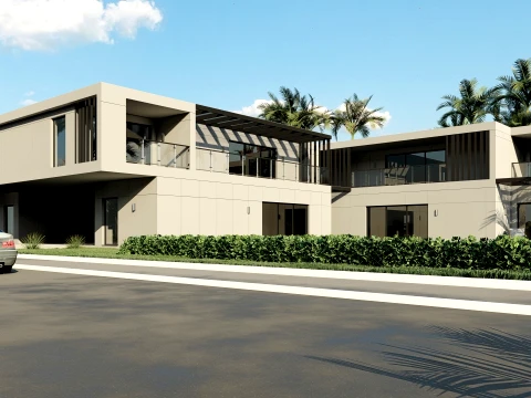 Modern modular apartment building 3D Model