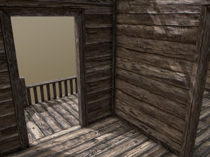 old wooden shack 3D Model