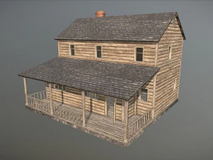 본사 버려진 집 3D 모델