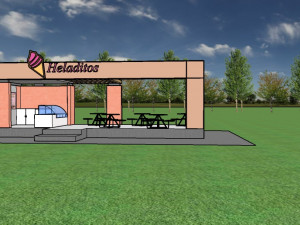 sales kiosk 3Dモデル