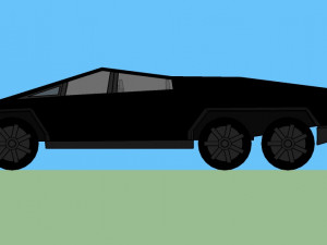 cybertruck 6x6 Model 3D