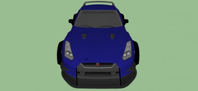 nissan gtr 3D Model .c4d .max .obj .3ds .fbx .stl .blend 