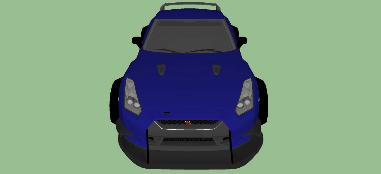 nissan gtr 3D Model .c4d .max .obj .3ds .fbx .stl .blend 