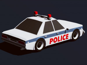 cartoon vehicles low poly cars free 3D Model