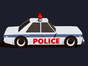 cartoon vehicles low poly cars free 3D Model