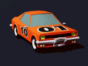 cartoon vehicles low poly cars free 3D Model