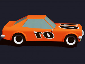 cartoon vehicles low poly cars free 3D Model