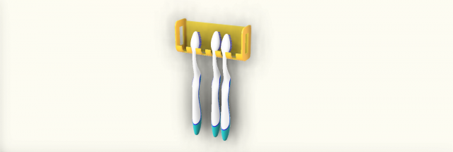 Toothbrush holder 3D 打印模型 .c4d .max .obj .3ds .fbx .stl .blend 