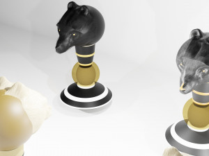 a bear chess piece 3D Model