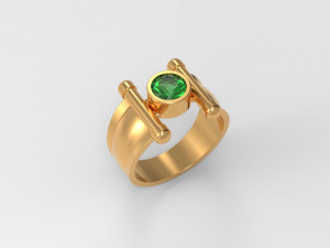 solitaire ring 3D Model