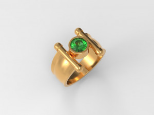 solitaire ring 3D मॉडल