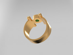 solitaire ring 3D मॉडल