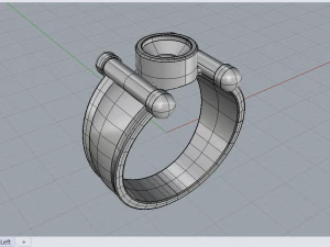 solitaire ring 3D Model