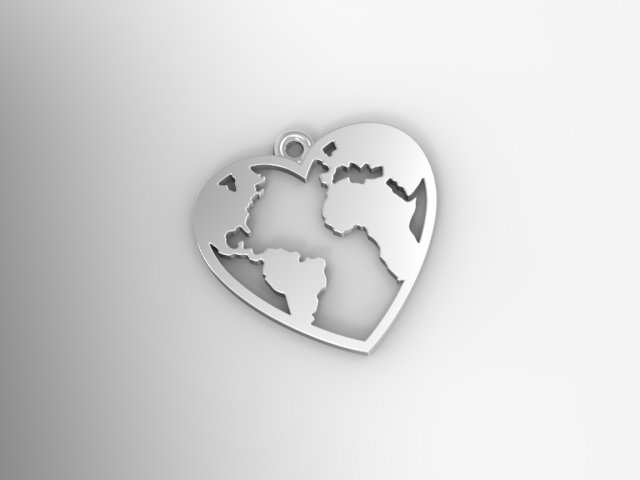 pendant continent Modelo 3D .c4d .max .obj .3ds .fbx .stl .blend 