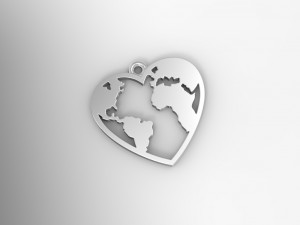 pendant continent 3D Model