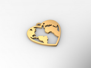 pendant continent Modelo 3D